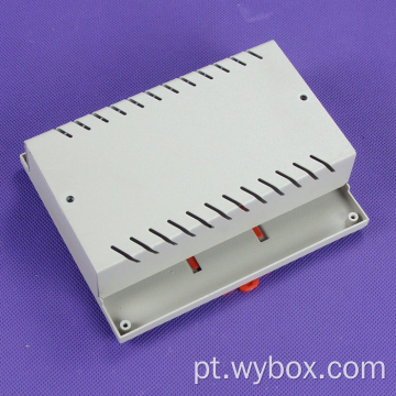 Caixa de trilho DIN elétrico de plástico industrial ABS para módulo de fonte de alimentação pcb caixas de plástico trilho caixa elétrica de junção DIN